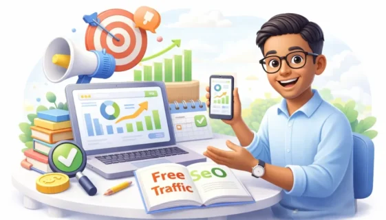 how to get free traffic with SEO
