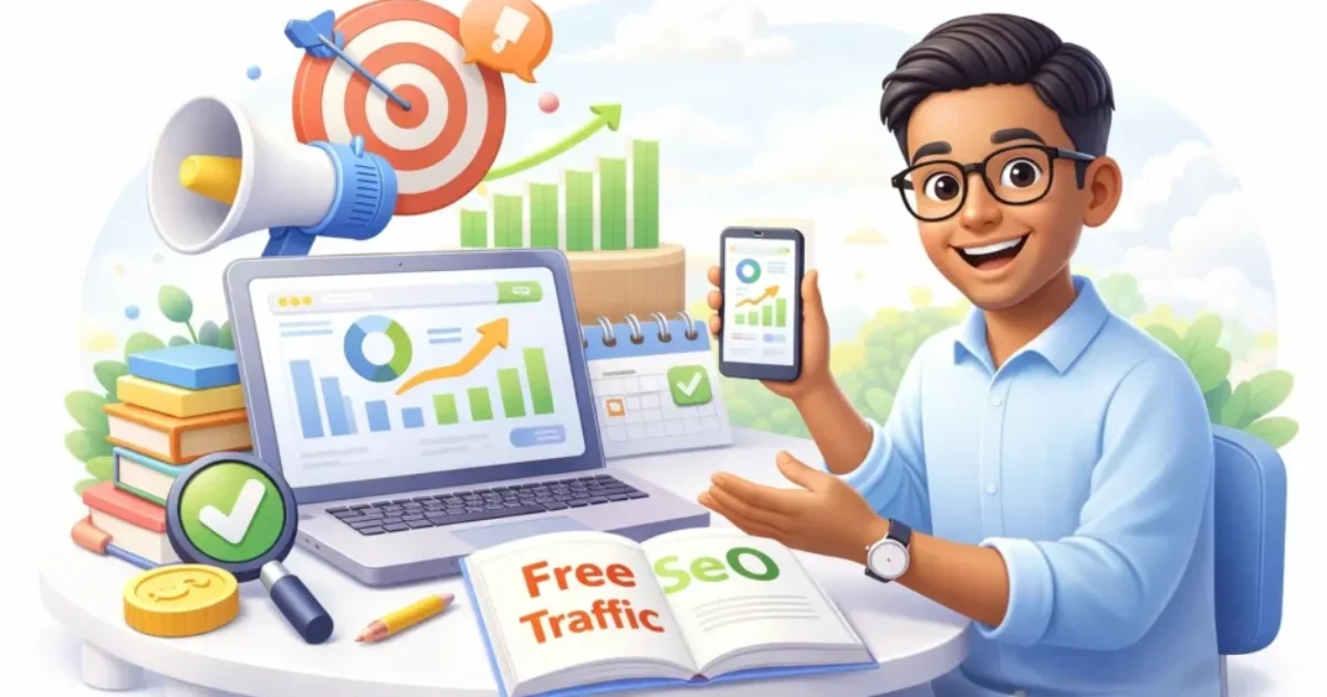 how to get free traffic with SEO