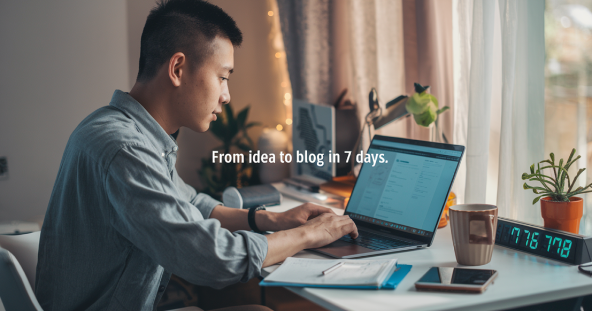 start blogging step by step in 2026