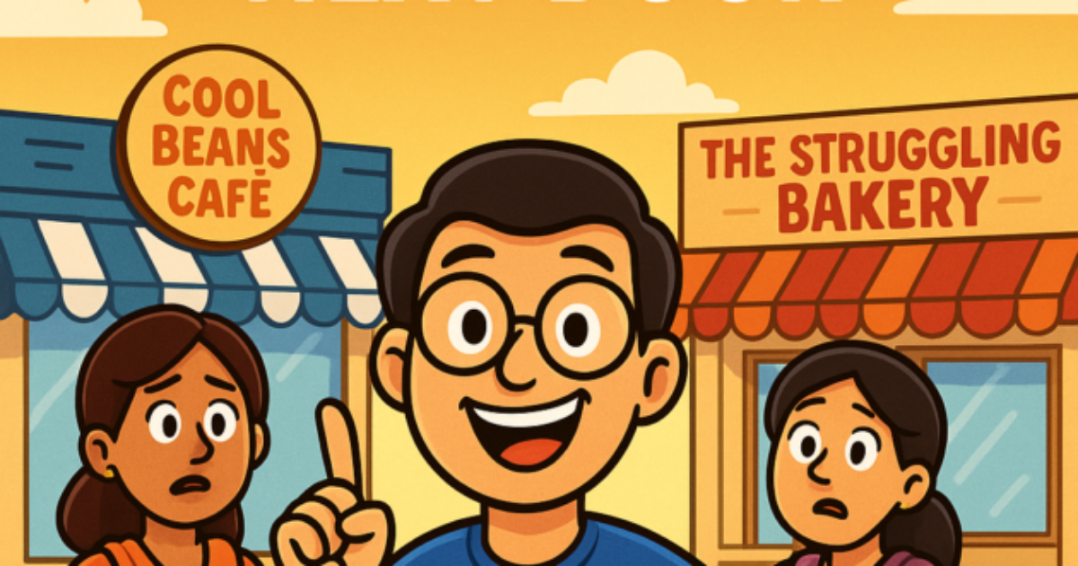 SEO Comic Story – Bakery vs Café Competition