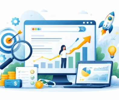 seo purpose illustrated through organic search growth, website analytics, and content optimization