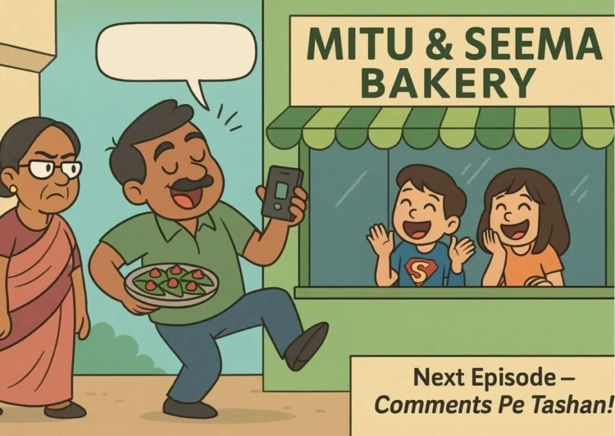 Mitu gets a mysterious call as views rise while Noisy Aunty reacts, ending the SEO comic story episode