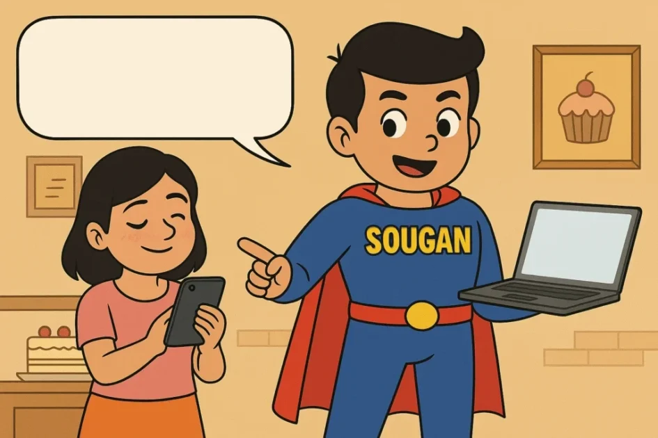Seema and Sougan catch Paanwala behind the fake comments in this SEO comic story