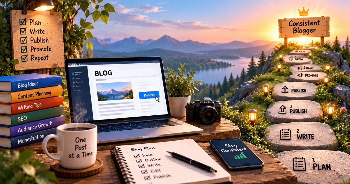 how to be consistent in blogging