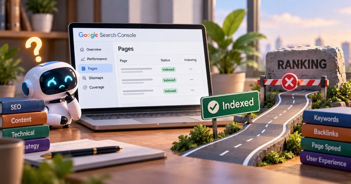 indexed but not ranking