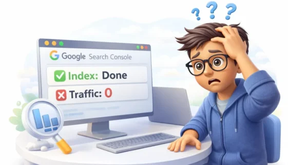 indexed but not ranking