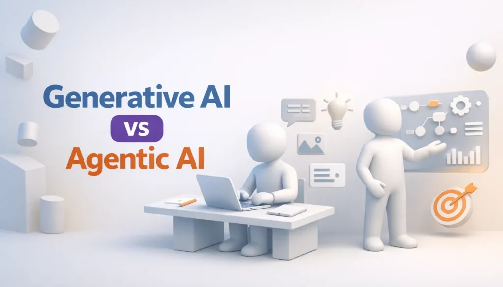difference between generative ai and agentic ai