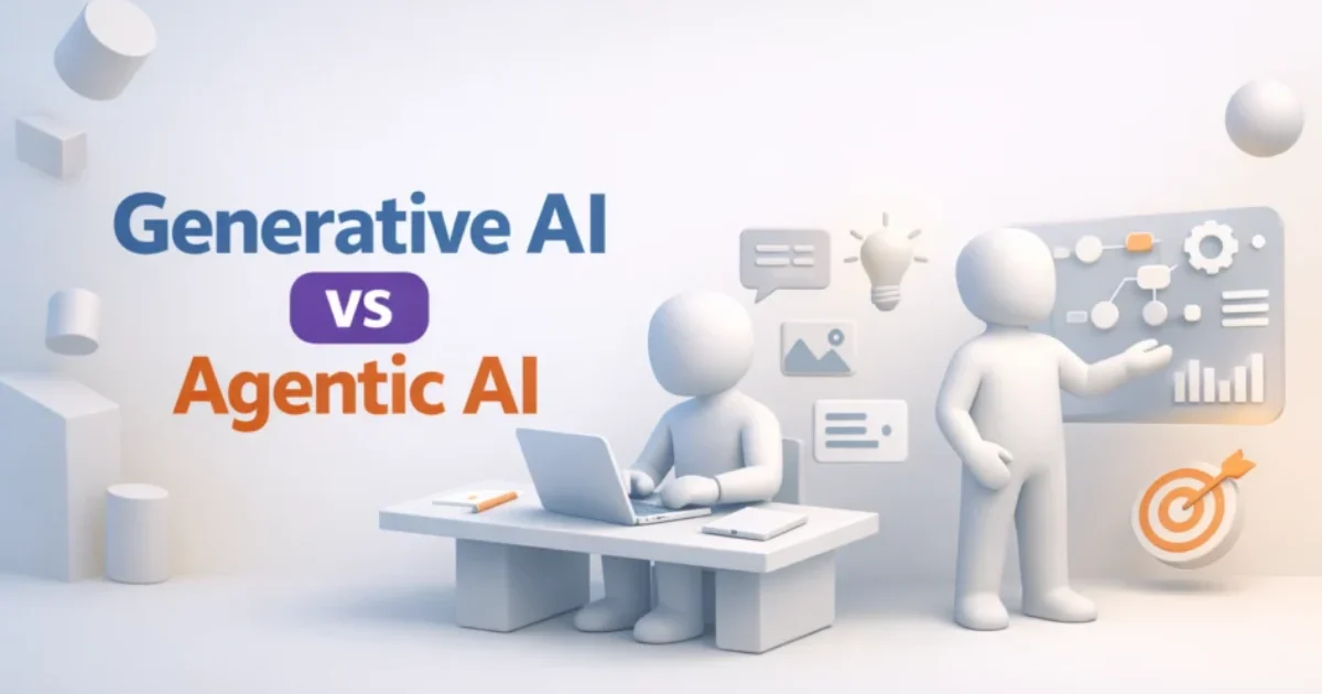 difference between generative ai and agentic ai