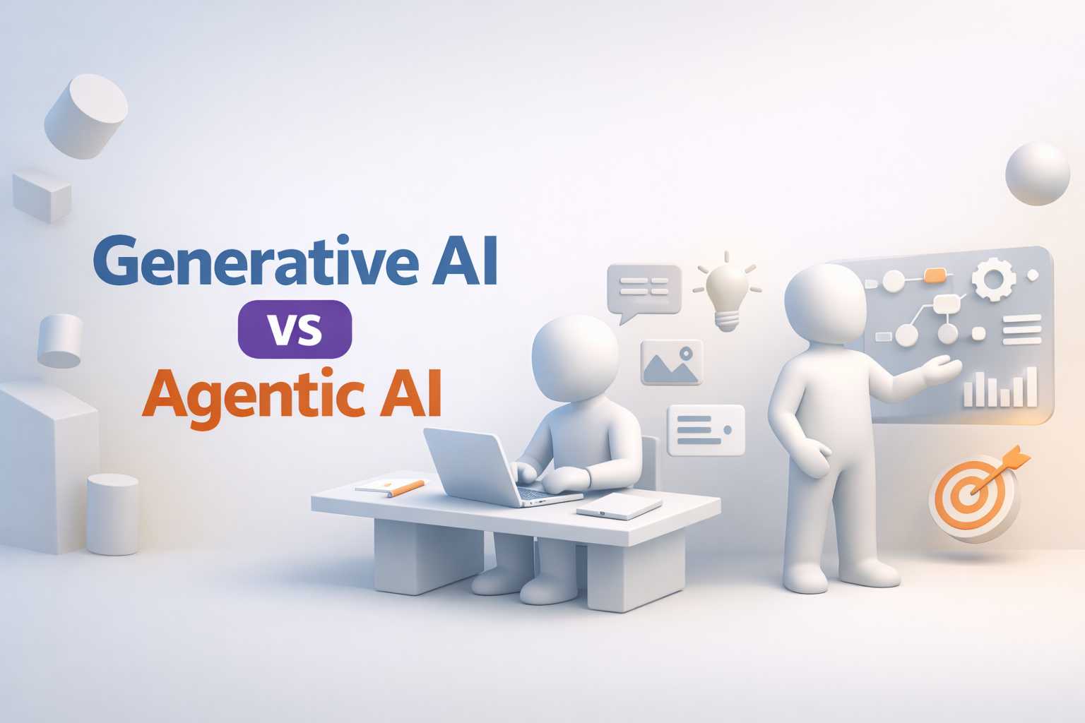 difference between generative ai and agentic ai