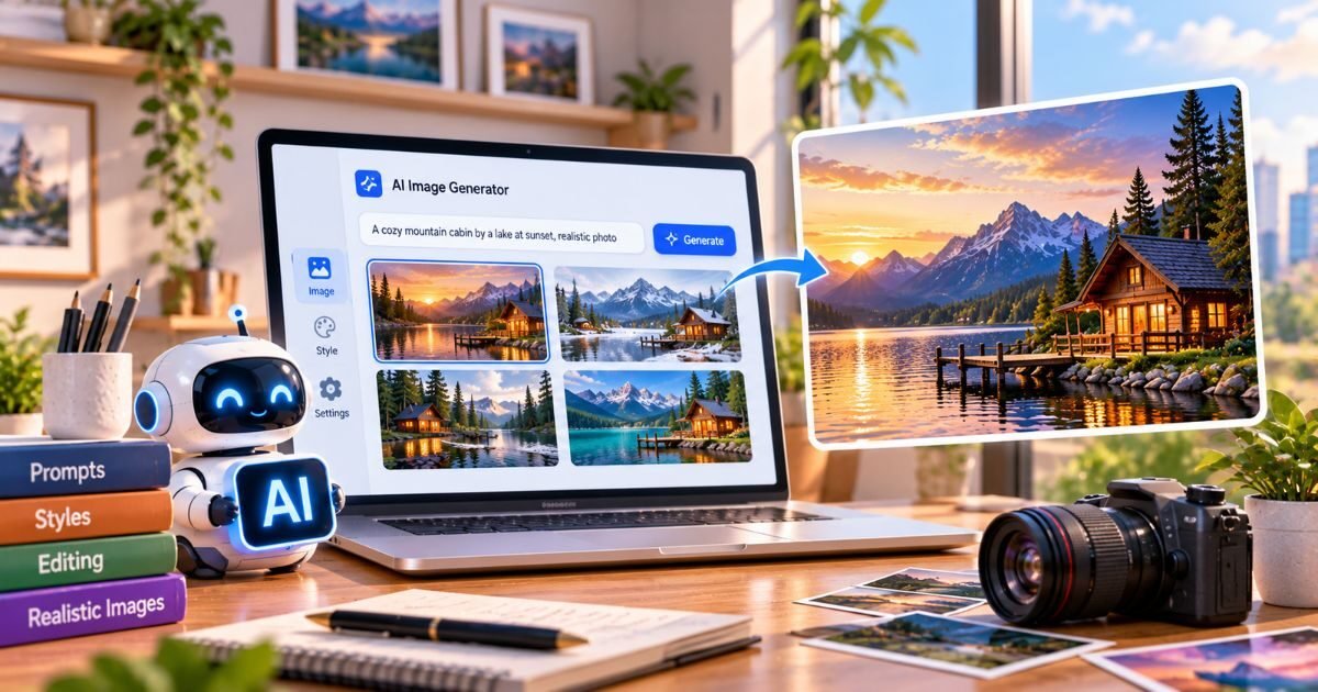 how to generate realistic AI images