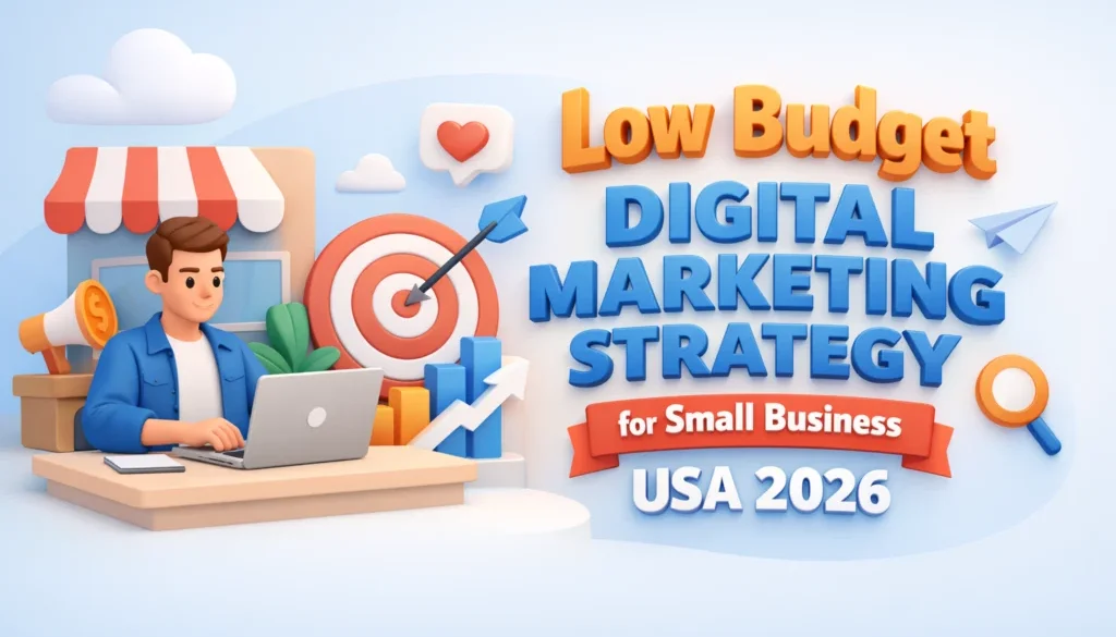 low budget digital marketing strategy for small business USA 2026