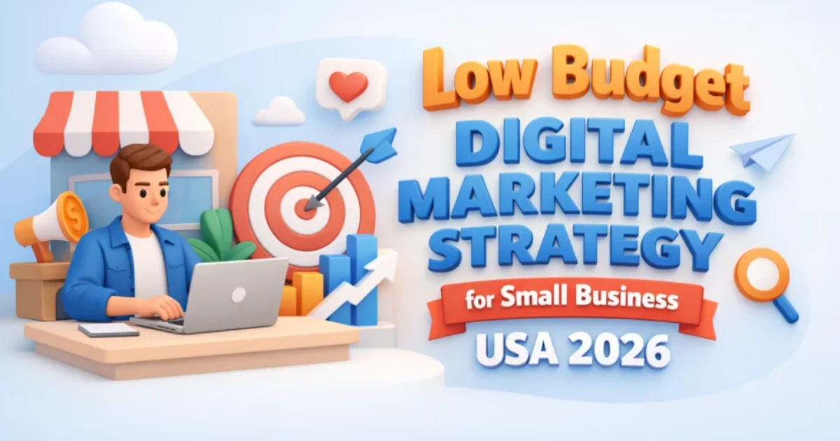 low budget digital marketing strategy for small business USA 2026