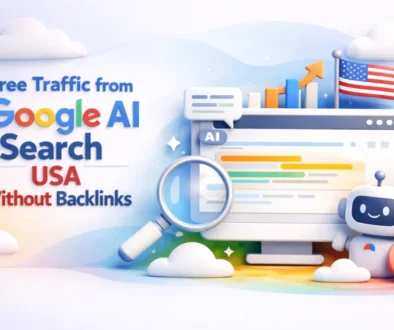 free traffic from Google AI search USA without backlinks