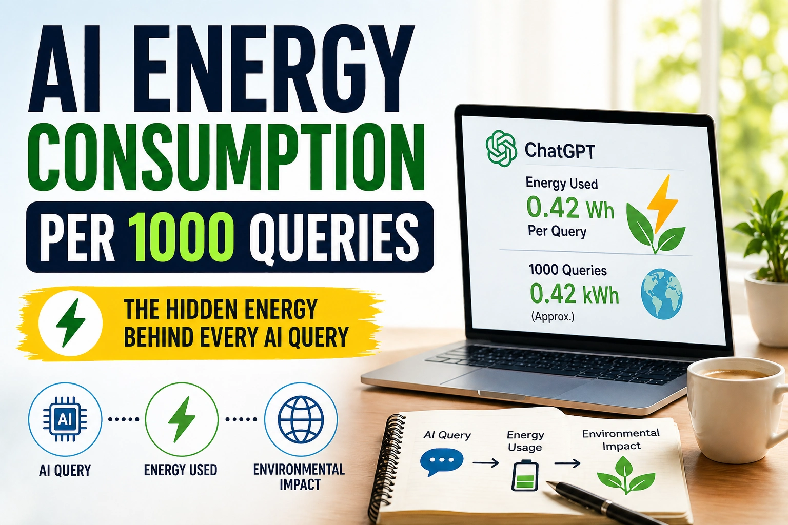 AI Energy Consumption per 1000 Queries