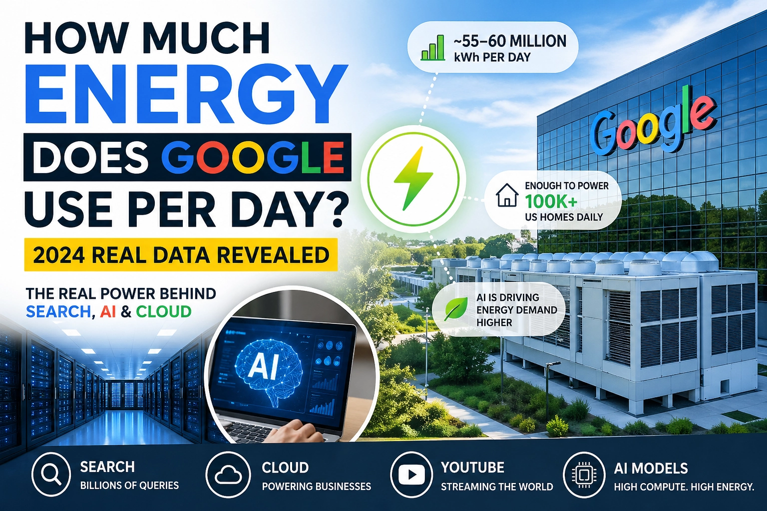 How Much Energy Does Google Use Per Day