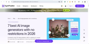 free AI image generator without restrictions pixelbin