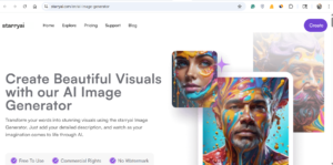 free AI image generator without login no watermark starryai