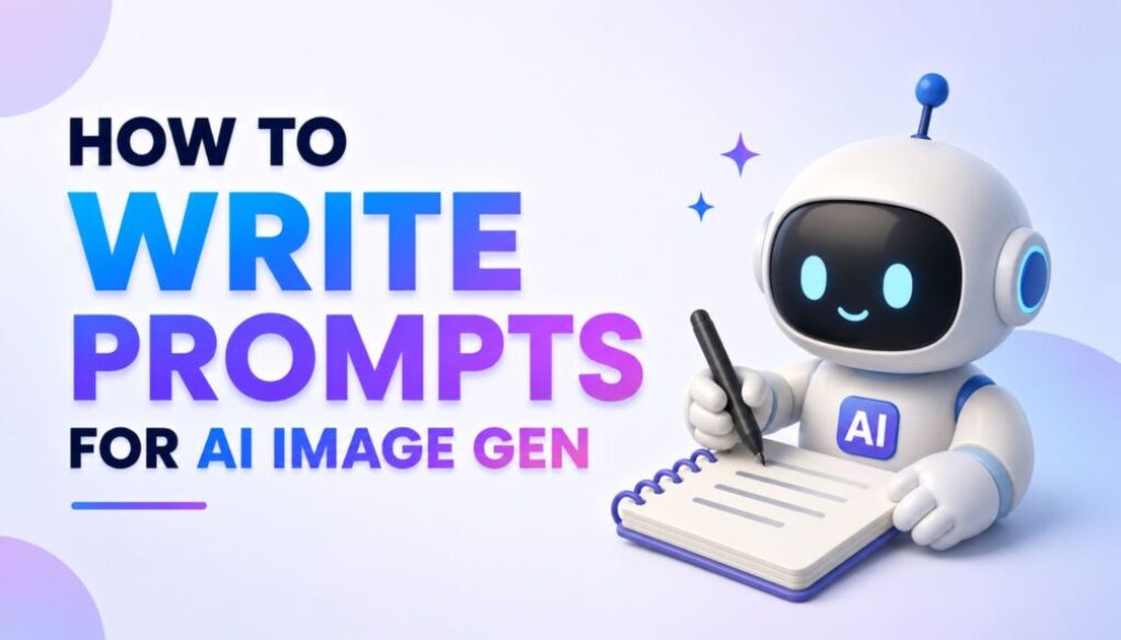 how to write prompts for AI image generators