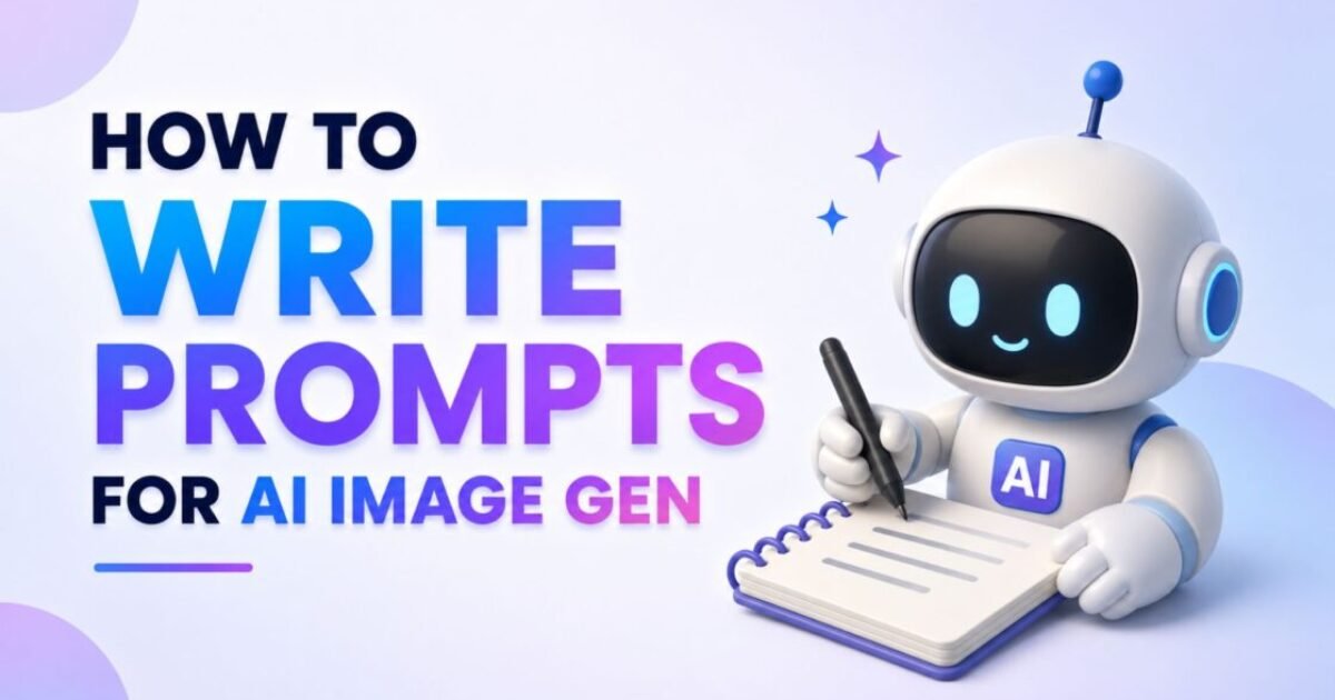 how to write prompts for AI image generators