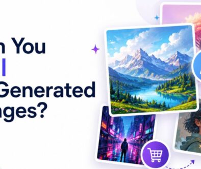 please create a thumbnail on can you sell ai generated images