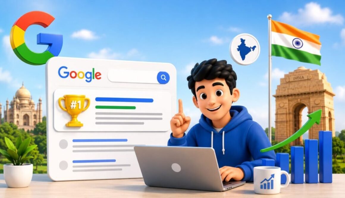how to rank on google first page india 2026