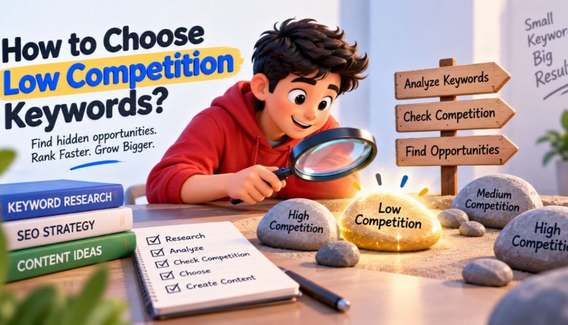 how to choose low competition keywords