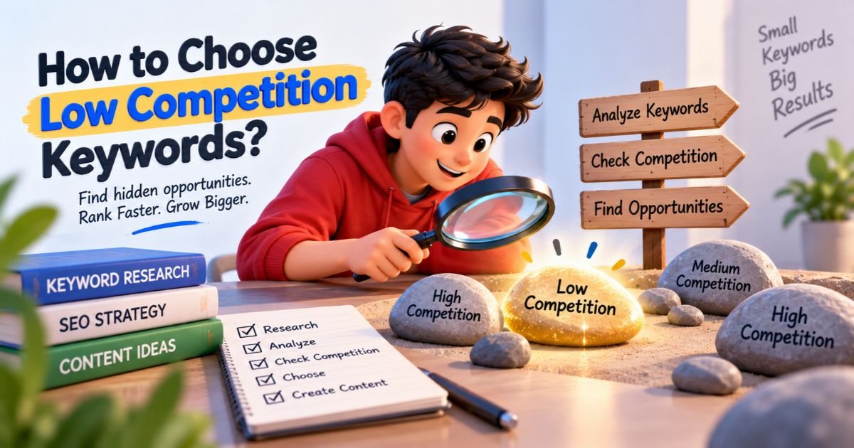 how to choose low competition keywords