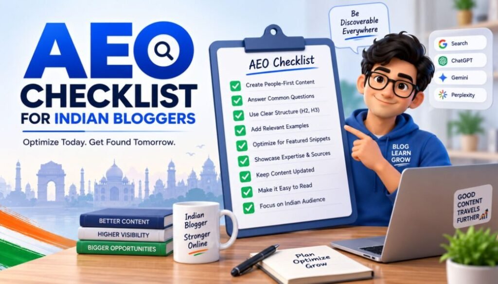 AEO checklist for Indian bloggers