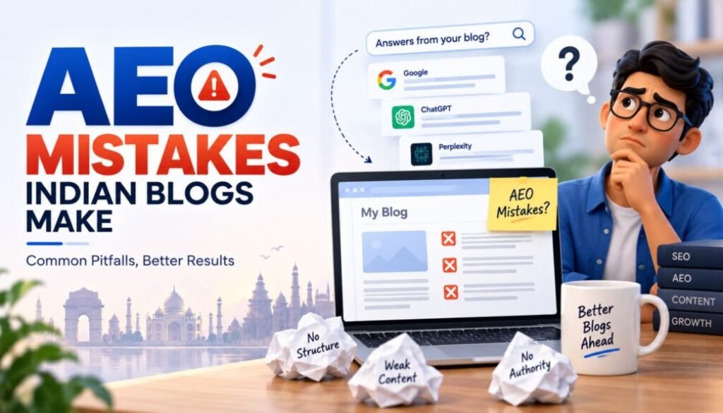 AEO mistakes Indian blogs