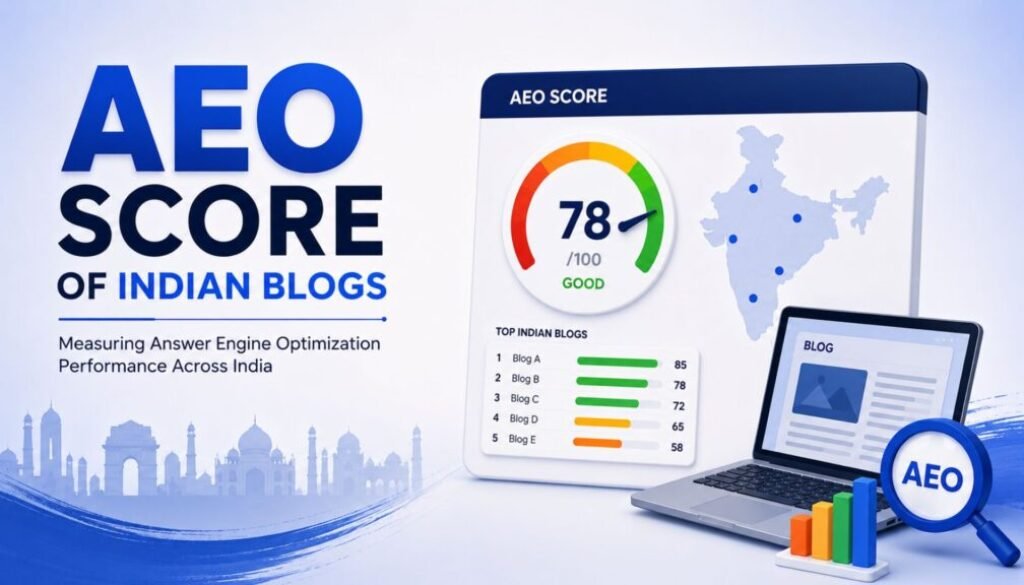AEO score of Indian blogs