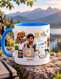 Digital Marketing Gift for Marketers — Sougan Mug from Peplio Comic Universe