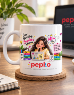 Digital Marketing Coffee Mug — Mitu from Peplio | Gift for Marketers