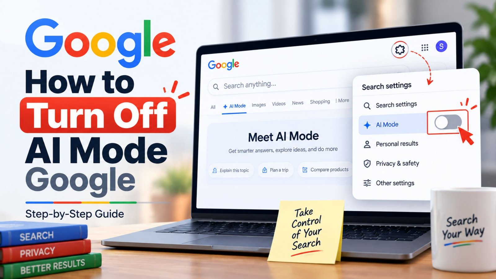how to turn off AI mode on Google