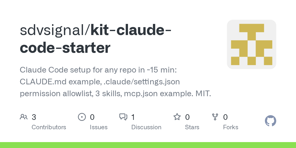 Kit Claude Code Starter screenshot 1