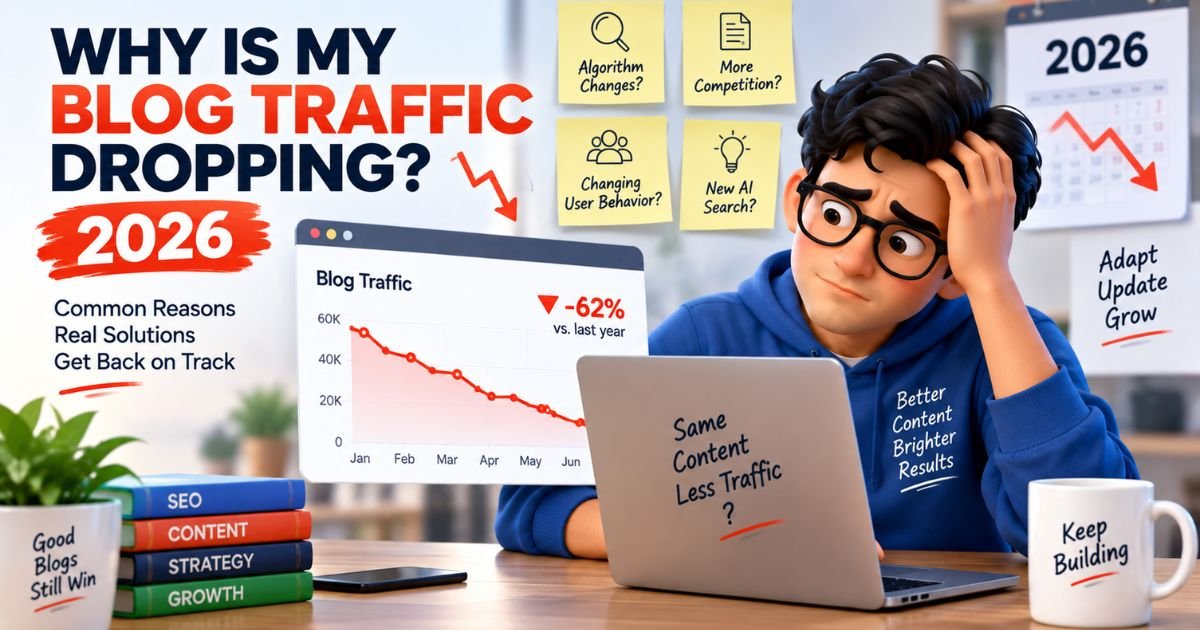 why is my blog traffic dropping in 2026
