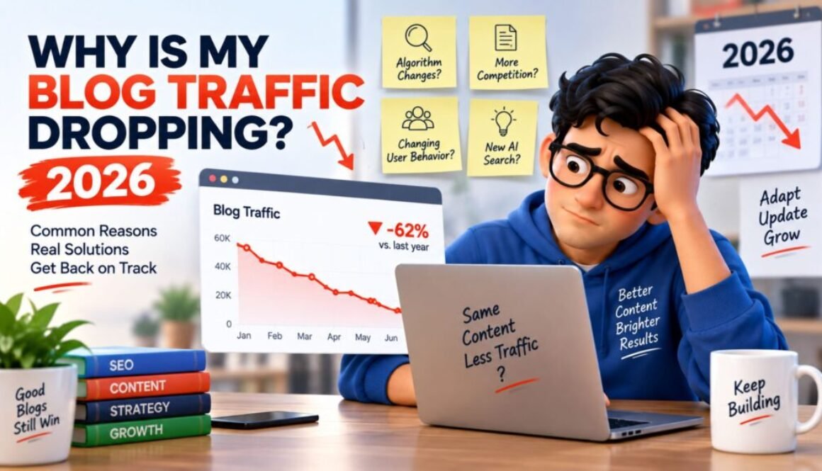 why is my blog traffic dropping in 2026