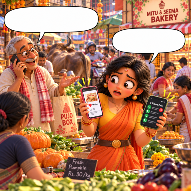 Mitu is shocked at 40 calls despite 14 likes in the vegetable market, an SEO comic story twist