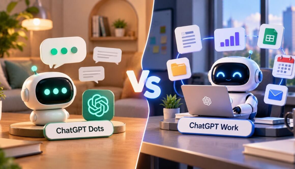 ChatGPT Dots vs ChatGPT Work