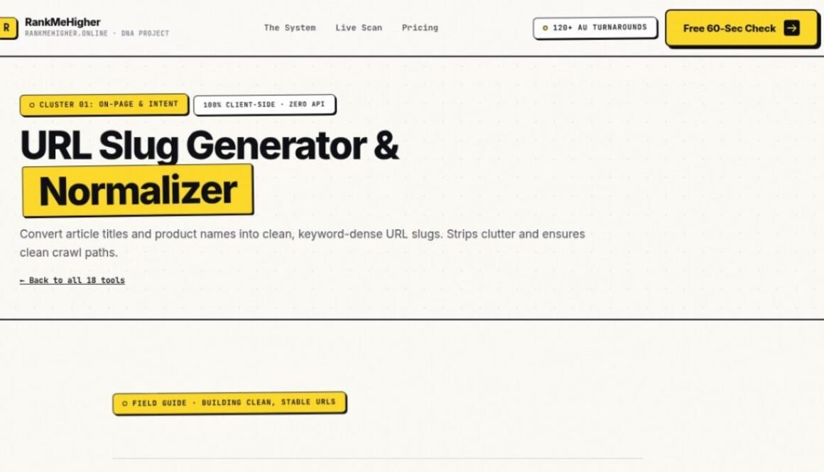 RankMeHigher URL Slug Generator featured image