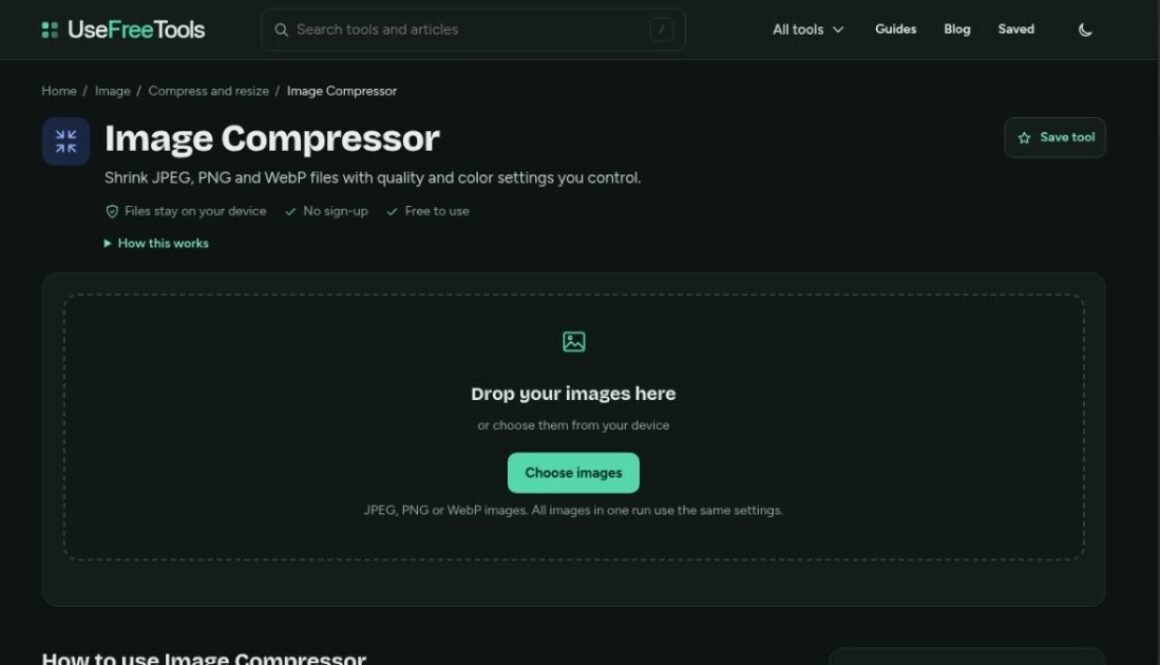 UseFreeTools Image Compressor featured image